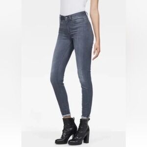G-Star Raw Shape High Rise Super Skinny Women’s Grey Denim Jeans Size 27 NWT